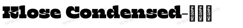 Klose Condensed字体转换